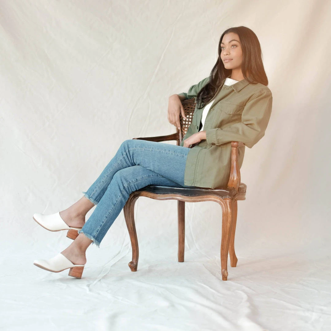 Nisolo All-Day Heeled Mule - Bone 5 Nisolo All-Day Heeled Mule - Bone