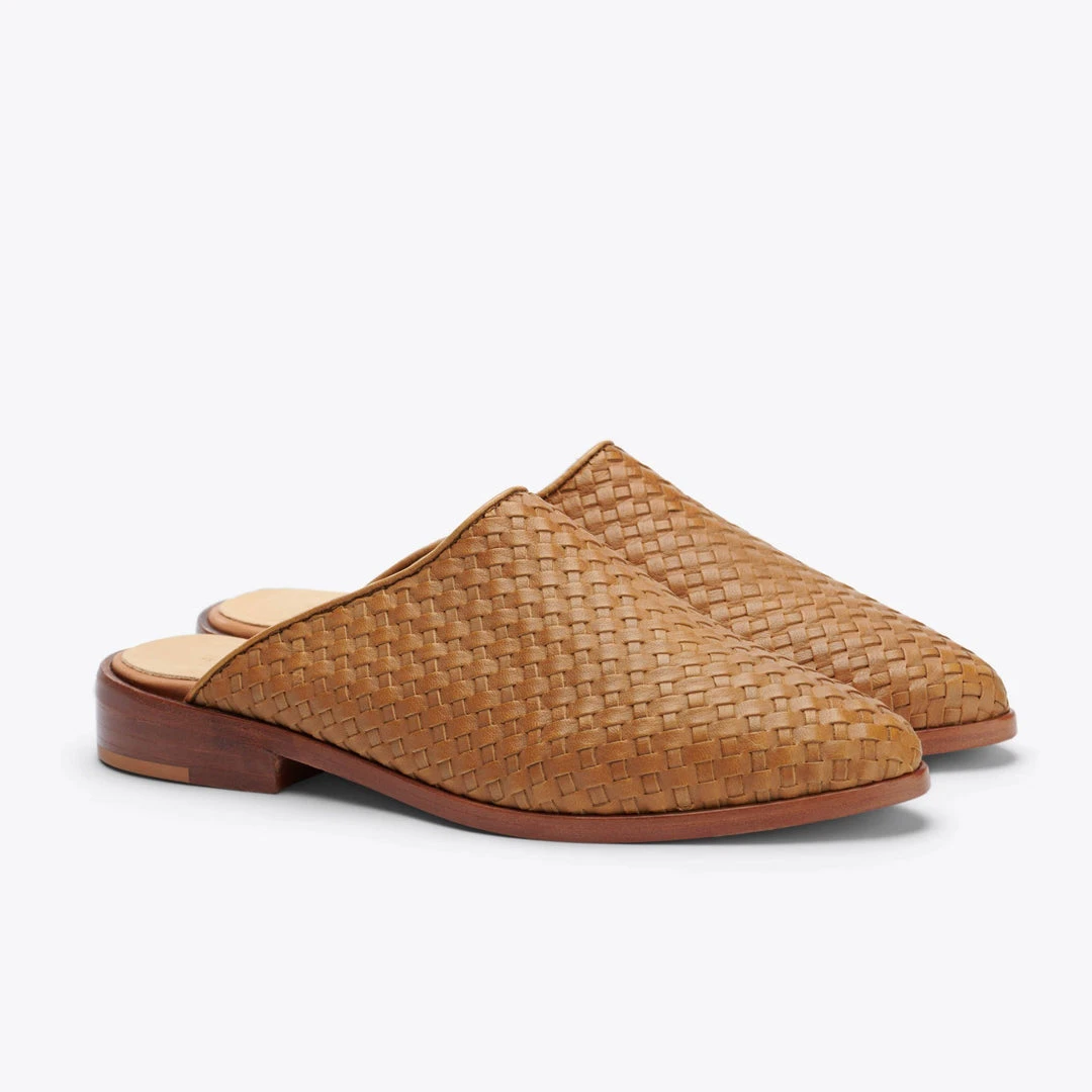 Nisolo Shoes Ama Woven Mule - Almond 3 Nisolo Shoes Ama Woven Mule - Almond