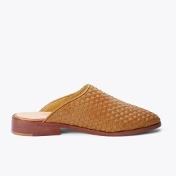 Nisolo Shoes Ama Woven Mule - Almond 18 Nisolo Shoes Ama Woven Mule - Almond