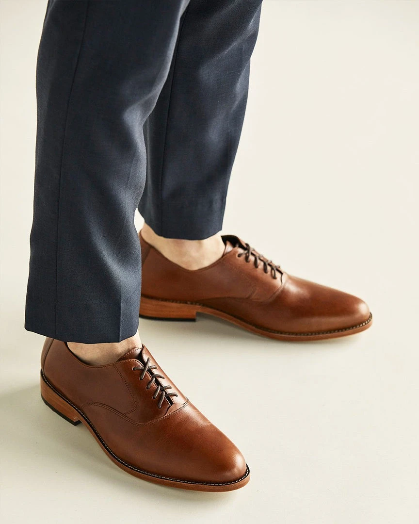 Nisolo Men's Calano Oxford - Brandy 8 Nisolo Men's Calano Oxford - Brandy