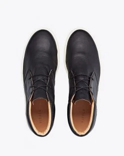 Nisolo Men's Cortez Mid Top Sneaker - Black 17 Nisolo Men's Cortez Mid Top Sneaker - Black