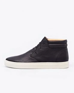 Nisolo Men's Cortez Mid Top Sneaker - Black 15 Nisolo Men's Cortez Mid Top Sneaker - Black