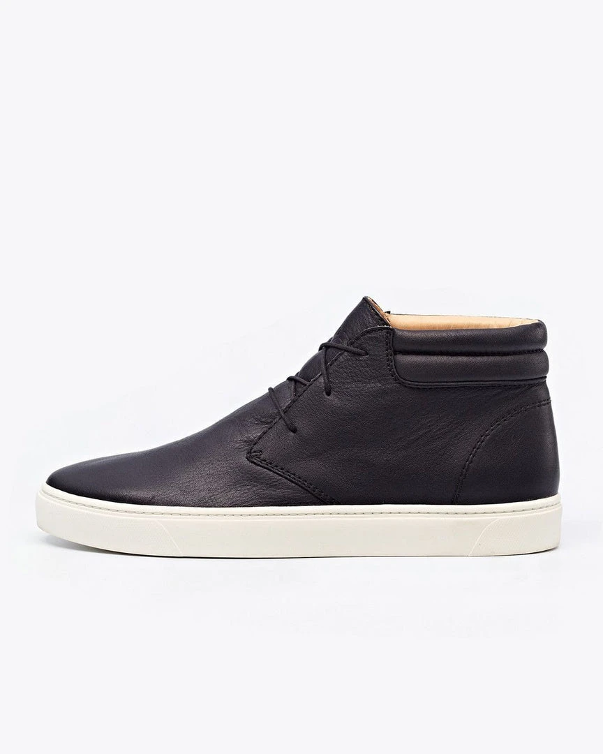 Nisolo Men's Cortez Mid Top Sneaker - Black 8 Nisolo Men's Cortez Mid Top Sneaker - Black