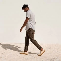 Nisolo Men's Diego Low Top Sneaker - Bone + Gum 14 Nisolo Men's Diego Low Top Sneaker - Bone + Gum