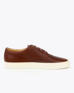 Nisolo Men's Diego Low Top Sneaker - Brandy