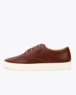 Nisolo Men's Diego Low Top Sneaker - Brandy