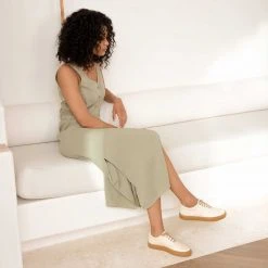 Nisolo Elayna Sneaker - Bone + Gum Shoes