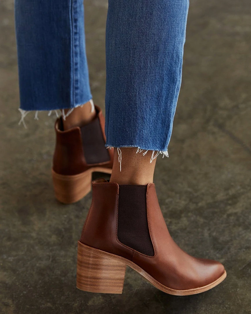 Nisolo Heeled Chelsea Boot - Brandy Shoes 8 Nisolo Heeled Chelsea Boot - Brandy Shoes