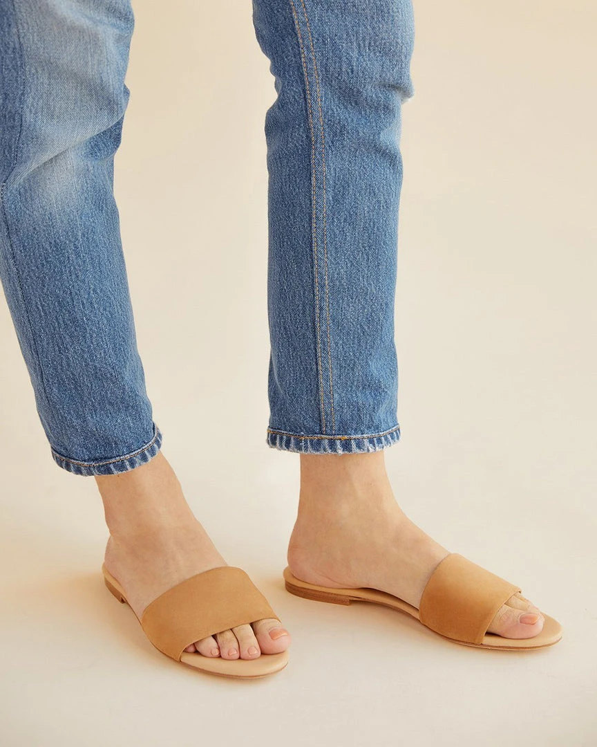 Nisolo Isla Slide Sandal - Sand 4 Nisolo Isla Slide Sandal - Sand