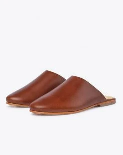 Nisolo Lima Slip On Mule - Brandy