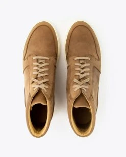 Nisolo Men's Rey High Top Sneaker - Tobacco