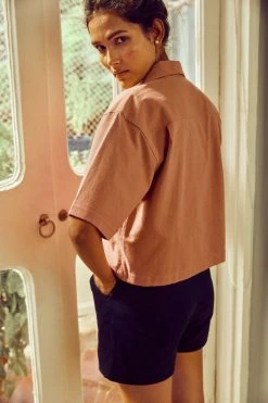 No Nasties Clothing Ash Rose Resort Shirt