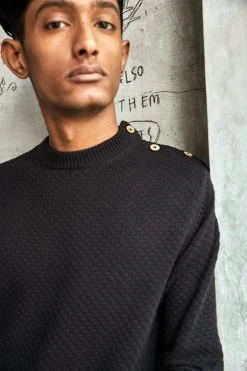 No Nasties Men's Buttoned Jumper Sweater 11 No Nasties Men's Buttoned Jumper Sweater