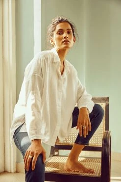 No Nasties Clothing Side Slit Button Up Shirt