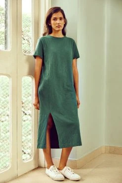 No Nasties Forest T-Shirt Midi Dress
