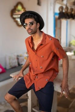 No Nasties Men's Diego Half Sleeve Shirt