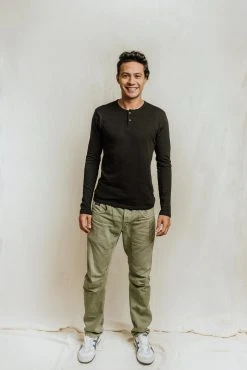 No Nasties Men's Bristol Henley Shirt 15 No Nasties Men's Bristol Henley Shirt