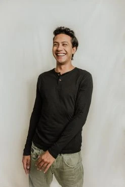 No Nasties Men's Bristol Henley Shirt 17 No Nasties Men's Bristol Henley Shirt