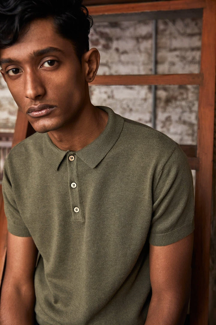 No Nasties Men's Knit Polo Shirt 5 No Nasties Men's Knit Polo Shirt