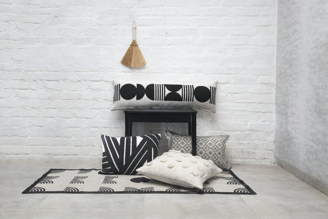 Casa Amarosa Noir Celestial XL Lumbar Pillow Cover 7 Casa Amarosa Noir Celestial XL Lumbar Pillow Cover