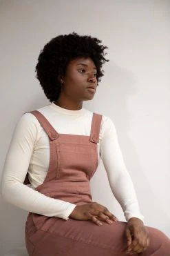 North Of West Ariel Upcycled Overalls - Terracotta