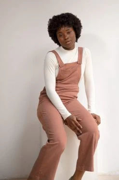 North Of West Ariel Upcycled Overalls - Terracotta
