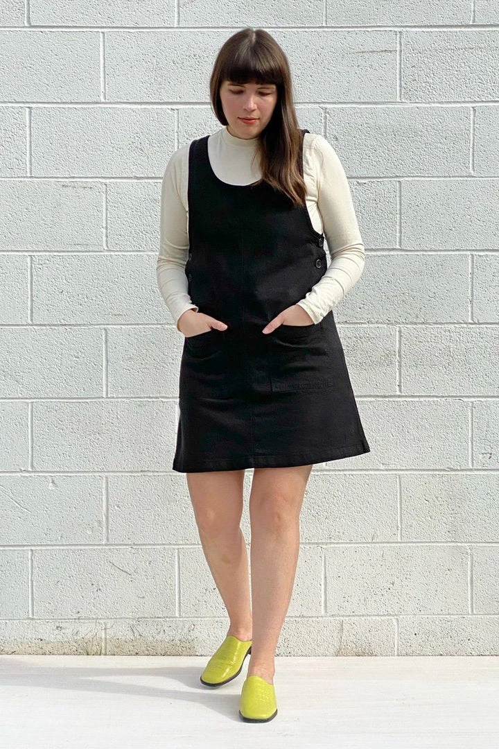 North Of West Caroline Upcycled Jumper Dress - Black 4 North Of West Caroline Upcycled Jumper Dress - Black