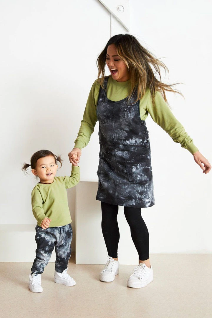 North Of West Caroline Tie Dye Jumper Dress - Black 9 North Of West Caroline Tie Dye Jumper Dress - Black