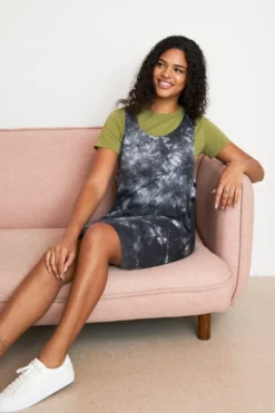 North Of West Caroline Tie Dye Jumper Dress - Black 11 North Of West Caroline Tie Dye Jumper Dress - Black