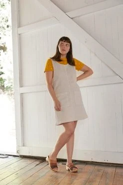 North Of West Caroline Upcycled Jumper Dress - Fog
