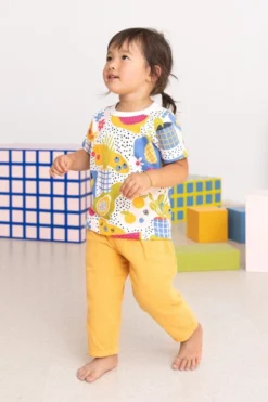 North Of West Kids' Double Cloth Breezy Pants - Marigold