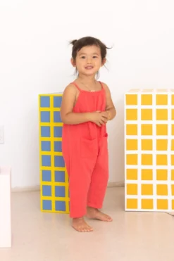 North Of West Kids' Double Cloth Jumpsuit - Azalea Sale