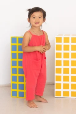 North Of West Kids' Double Cloth Jumpsuit - Azalea Sale