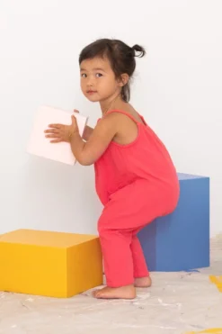 North Of West Kids' Double Cloth Jumpsuit - Azalea Sale