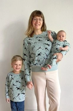 North Of West Sale Max Orcas Sweatshirt - Sea Mist