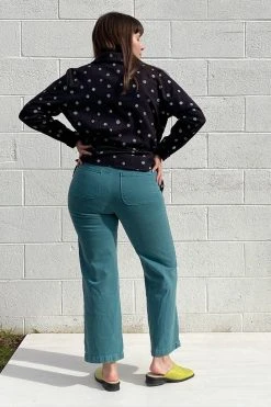 North Of West Monica Upcycled High Rise Jean - Atlantic