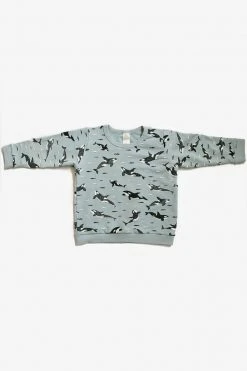 North Of West Sale Kids' Orcas Sweatshirt - Sea Mist