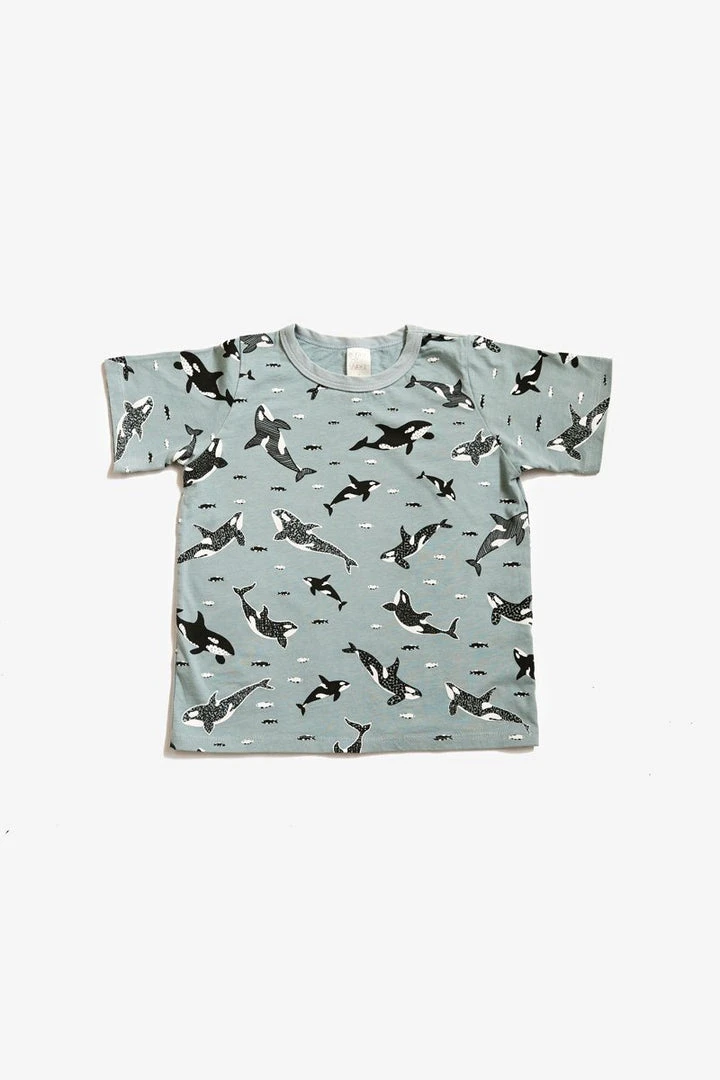 North Of West Kids' Orcas Tee - Sea Mist Best Sellers 3 North Of West Kids' Orcas Tee - Sea Mist Best Sellers