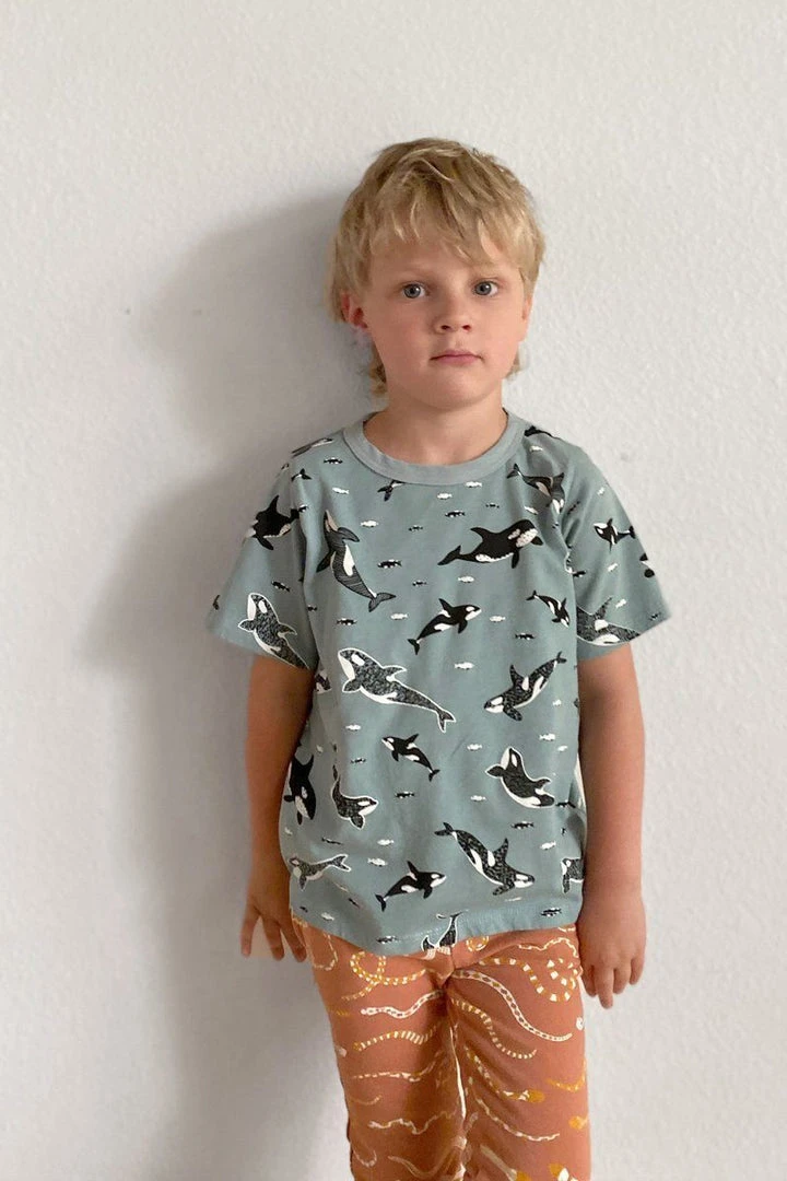 North Of West Kids' Orcas Tee - Sea Mist Best Sellers 4 North Of West Kids' Orcas Tee - Sea Mist Best Sellers