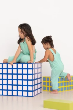 North Of West Sale Kids' Play Overalls - Seafoam