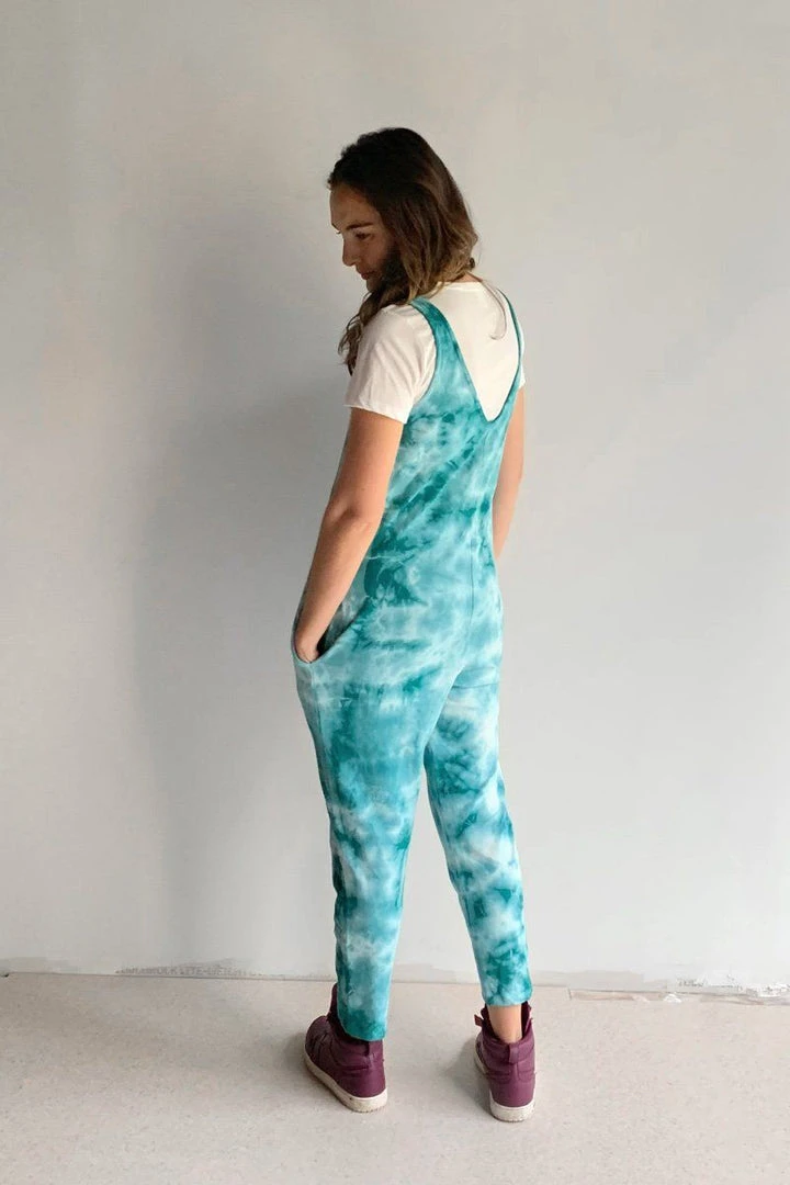 North Of West Parker Tie Dye Jumpsuit - Atlantic 5 North Of West Parker Tie Dye Jumpsuit - Atlantic