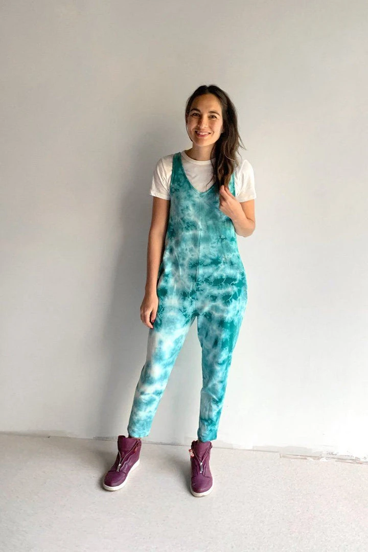 North Of West Parker Tie Dye Jumpsuit - Atlantic 6 North Of West Parker Tie Dye Jumpsuit - Atlantic