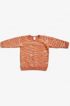 North Of West Sale Kids' Snake Rainbow Sweatshirt - Sunset