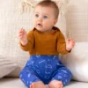 North Of West Baby's Squiggles Harem Pants - Azure 1 North Of West Baby's Squiggles Harem Pants - Azure