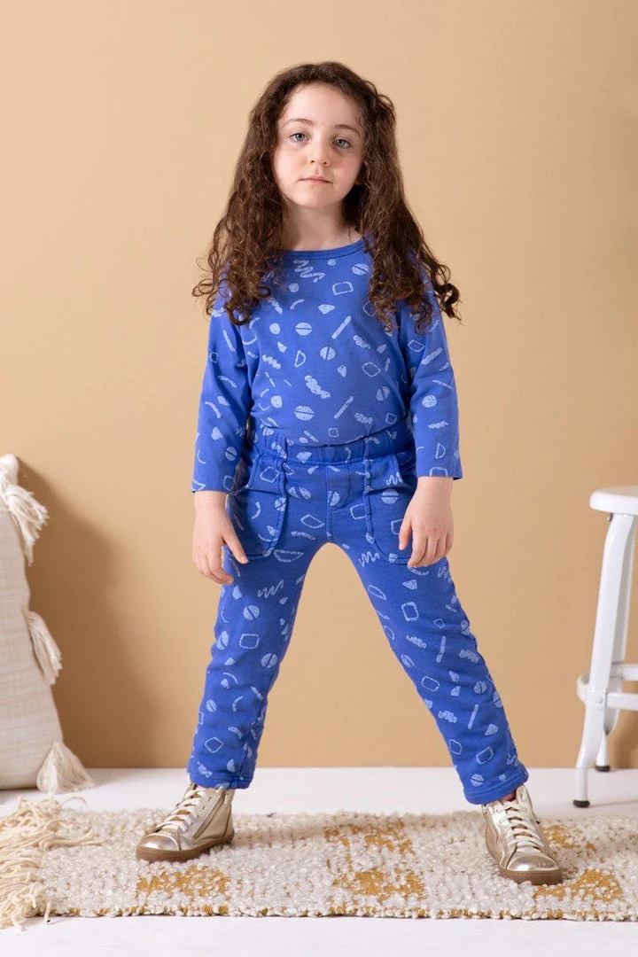 North Of West Kids' Squiggles Traveler Sweatpants - Azure Sale 3 North Of West Kids' Squiggles Traveler Sweatpants - Azure Sale