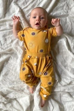 North Of West Sale Kids' Suns Onesie - Golden