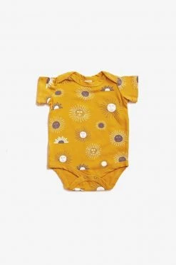 North Of West Sale Kids' Suns Onesie - Golden
