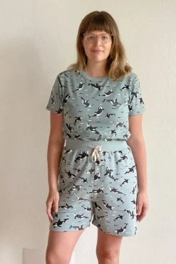 North Of West Taylor Orcas Tee - Sea Mist Sale