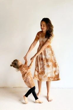 North Of West Kids' Tie Dye Long Sleeve Dress - Amber 17 North Of West Kids' Tie Dye Long Sleeve Dress - Amber