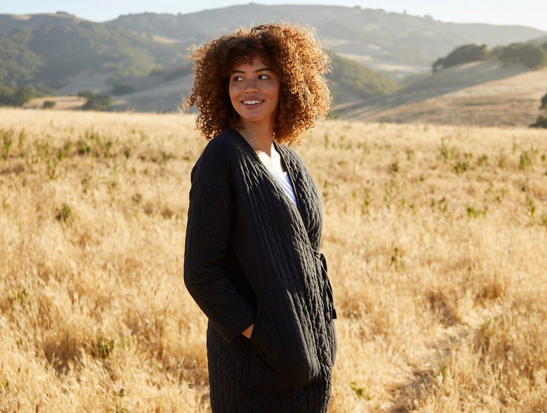 Coyuchi Olema Quilted House Robe 4 Coyuchi Olema Quilted House Robe